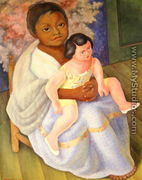 Nina with Doll, 1954 - Diego Rivera