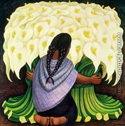 The Flower Seller  1942 - Diego Rivera