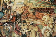 Colonisation, The Great City of Tenochtitlan, detail from the mural, Pre-Hispanic and Colonial Mexico, 1945-52 - Diego Rivera