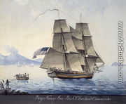 Brig Nancy Ann of Salem leaving Naples, c.1810 - Michele Felice Corne