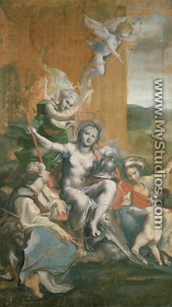 Allegory of Virtue - Correggio (Antonio Allegri)