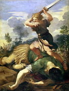 David killing Goliath - Pietro Da Cortona (Barrettini)