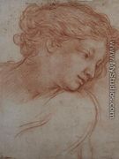 Study of a Head of a Girl - Pietro Da Cortona (Barrettini)