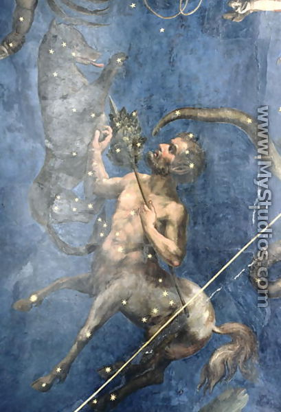 Centaurus, from the ceiling of the Sala dello Zodiaco, 1579 - Lorenzo the Younger (Mantovano) Costa