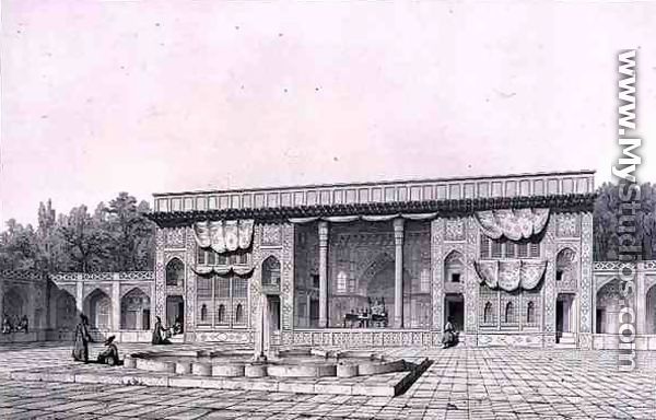 Throne Pavilion, in Teheran, from  Voyage Pittoresque