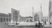 Great Friday Mosque (Masjid-i Djum-ah) in Isfahan, from  Voyage Pittoresque' of Persia - Pascal Xavier  (after) Coste