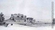 View of the Golestan Qajar Palace Kasr l Kadjar in Teheran, from Voyage Pittoresque of Persia - Pascal Xavier  (after) Coste