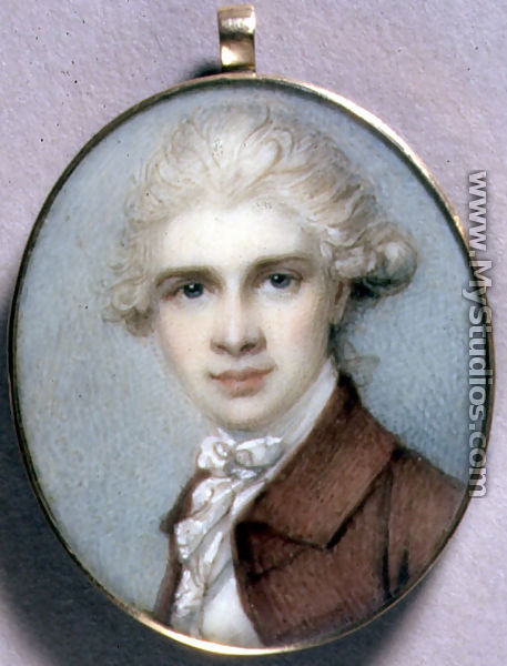 Portrait Miniature of a Young Man in a Brown Coat, 1780