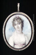Portrait miniature of Mrs Arbuthnot, first wife of Charles Arbuthnot, 1796 - Richard Cosway
