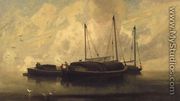 Boats at Anchor on Breydon Water, c.1810 - John Sell Cotman