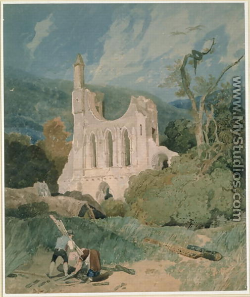 Byland Abbey Yorkshire, c.1809 - John Sell Cotman