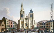 View of the Facade of the Church of Saint-Denis near Paris, c.1820 - Pierre (after) Courvoisier