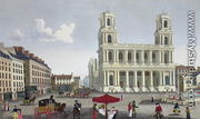 The Place Saint Sulpice, c.1815-20 - Henri  (after) Courvoisier-Voisin