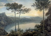 Lake Albano and Castel Gandolfo - John Robert Cozens