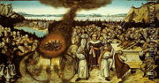 The Rival Sacrifices of Elijah and the Priests of Baal, 1545 2 - Lucas The Younger Cranach