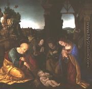 Madonna adoring the Christ Child - Lorenzo di Credi