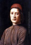 Portrait of a Young Man with a Red Cap - Lorenzo di Credi
