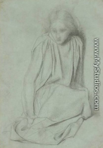 Ecce Ancilla Domini! - study - Dante Gabriel Rossetti
