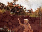 Girl in a Garden - Winslow Homer