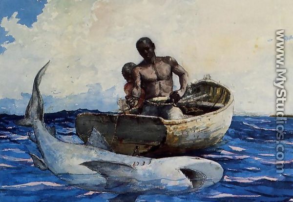 Shark Fishing - Winslow Homer