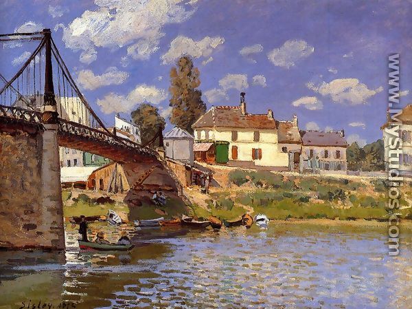 Bridge at Villeneuve-la-Garenne - Alfred Sisley