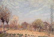 Apple Trees in Flower, Spring Morning - Alfred Sisley