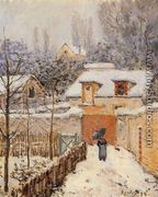 Snow at Louveciennes I - Alfred Sisley