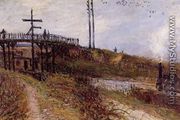Footbridge over the Railroad at Sevres - Alfred Sisley