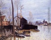 Flooding at Moret - Alfred Sisley