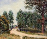 The Path from Saint-Mammes, Morning - Alfred Sisley