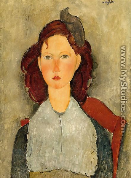 Young Girl Seated - Amedeo Modigliani