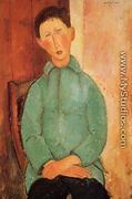 Boy in a Blue Shirt - Amedeo Modigliani