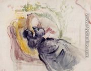 Julie Manet, Reading in a Chaise Lounge - Berthe Morisot