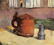 Still, Clay Jug and Iron Mug - Paul Gauguin