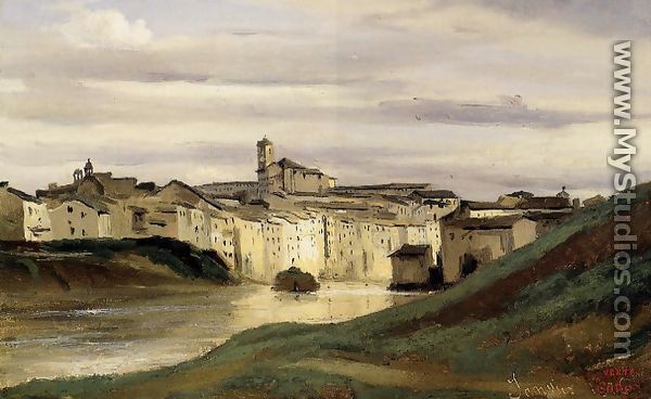On the Banks of the Tiber - Jean-Baptiste-Camille Corot