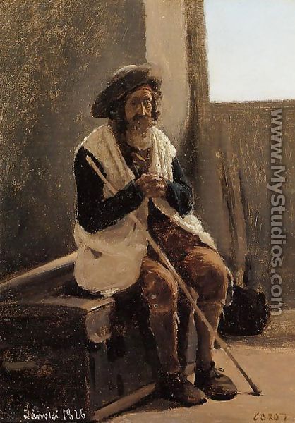 Old Man Seated on Corot