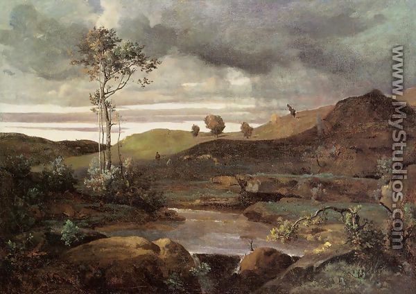 The Roman Campagna in Winter - Jean-Baptiste-Camille Corot