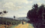 The Severes Hills - Le Chemin Troyon - Jean-Baptiste-Camille Corot