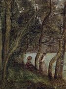 Les Alinges, Haute Savoie, Figures under the Trees - Jean-Baptiste-Camille Corot