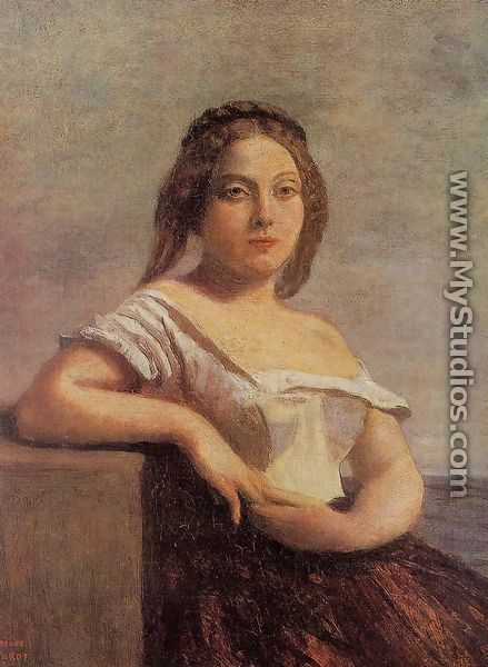 The Fair Maid of Gascony - Jean-Baptiste-Camille Corot