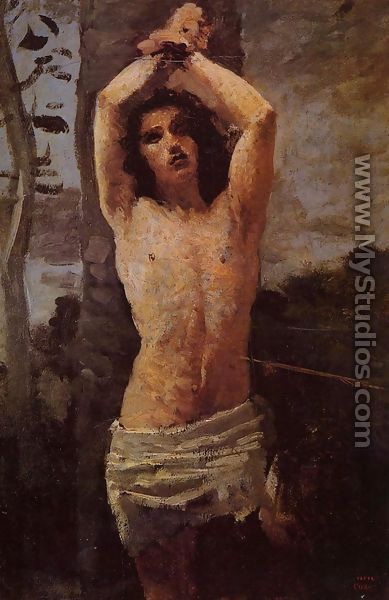 Saint Sebastian - Jean-Baptiste-Camille Corot