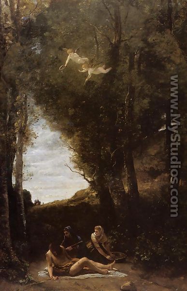 Saint Sebastian in a Landscape - Jean-Baptiste-Camille Corot
