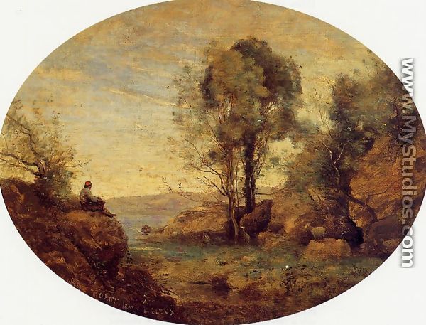 La Patre dominant la Gorge rocheuse - Jean-Baptiste-Camille Corot