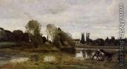 Ville d'Avray - The Horses Watering Place - Jean-Baptiste-Camille Corot