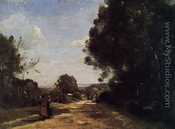Sevres-Brimborion - View toward Paris - Jean-Baptiste-Camille Corot