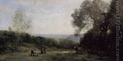 Outside Paris - The Heights above Ville d'Avray - Jean-Baptiste-Camille Corot