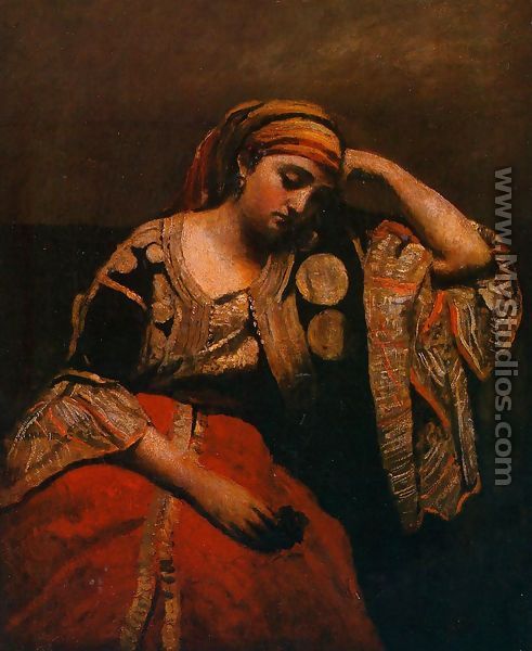 Italian Woman - Jean-Baptiste-Camille Corot