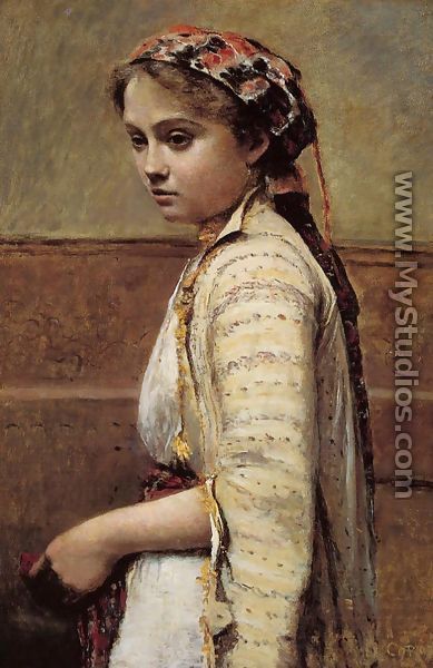The Greek Girl - Jean-Baptiste-Camille Corot