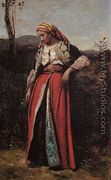 Pensive Oriental - Jean-Baptiste-Camille Corot