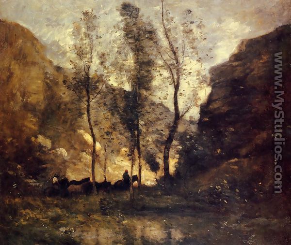 Smugglers - Jean-Baptiste-Camille Corot